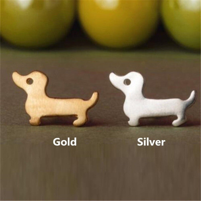 Potato Paws Sausage Dog Stud Earrings