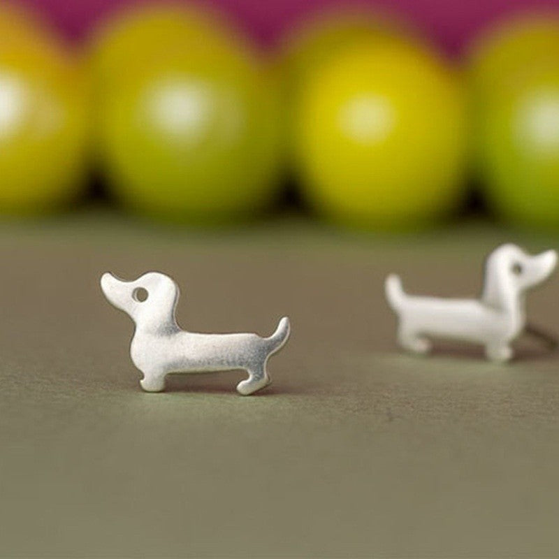 Potato Paws Sausage Dog Stud Earrings